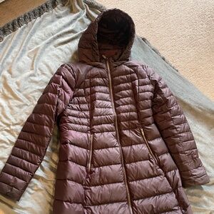 Lululemon grey goose down filled coat